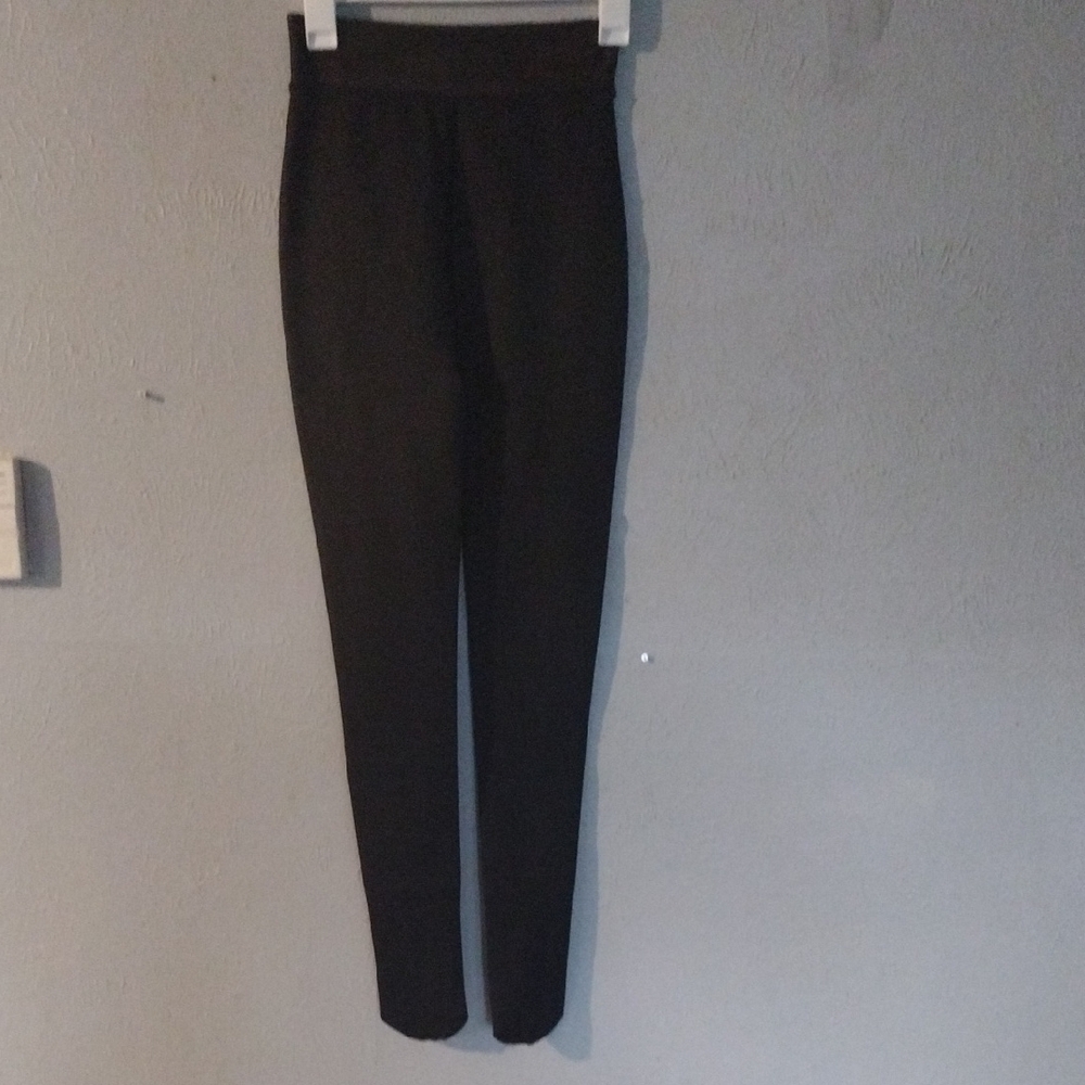 Reposting, Deep Brown Women's Leggings With Enclosed Feet